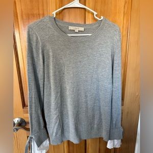 Loft sweater with bell shirt sleeves